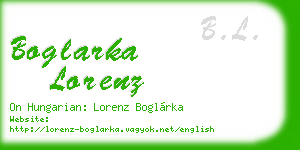 boglarka lorenz business card