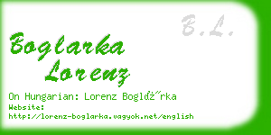 boglarka lorenz business card